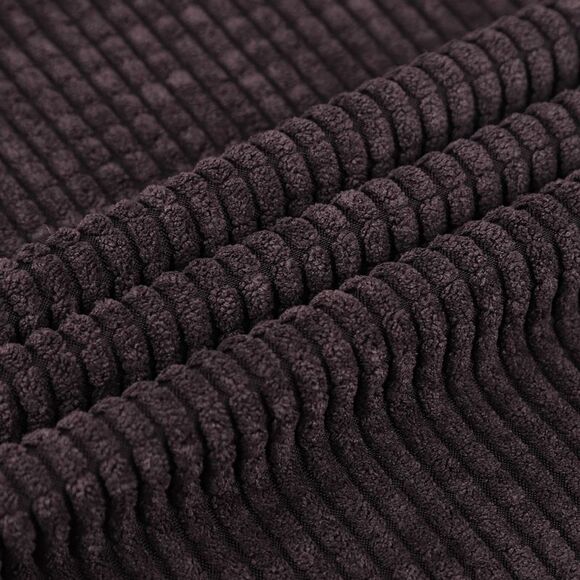 Corduroy Corn Striped Throw Pillow Cover Cushion Cover 18" x 18" Dark Brown - Picture 6 of 6